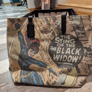 Coach Marvel Avengers Black Widow Tote Bag